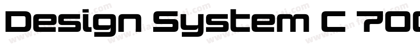 Design System C 700R Regular字体转换